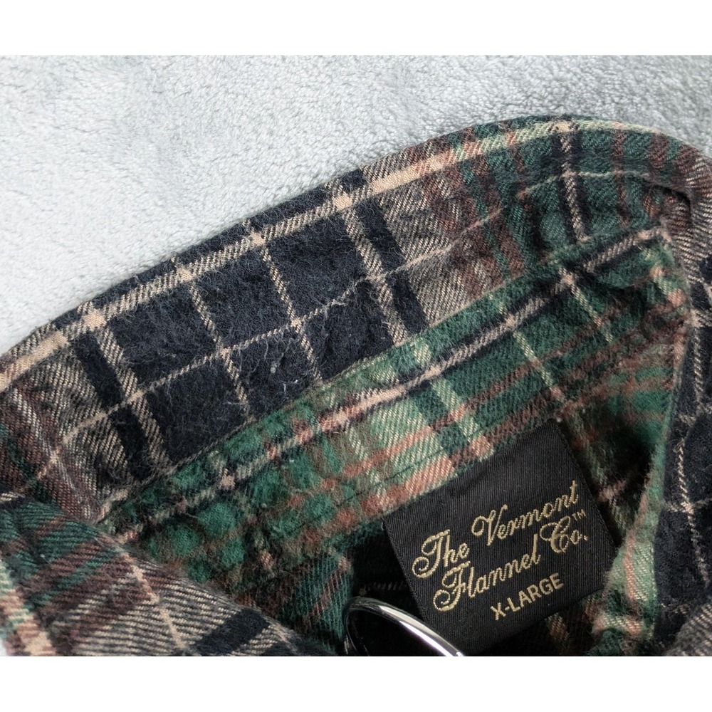 The Vermont Flannel Co Shirt Mens XL Multicolor Plaid Long Sleeve Button Up READ - Picture 10 of 12
